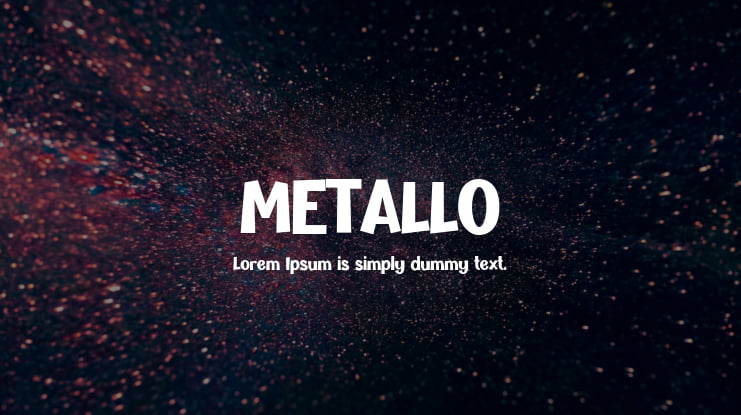 METALLO Font