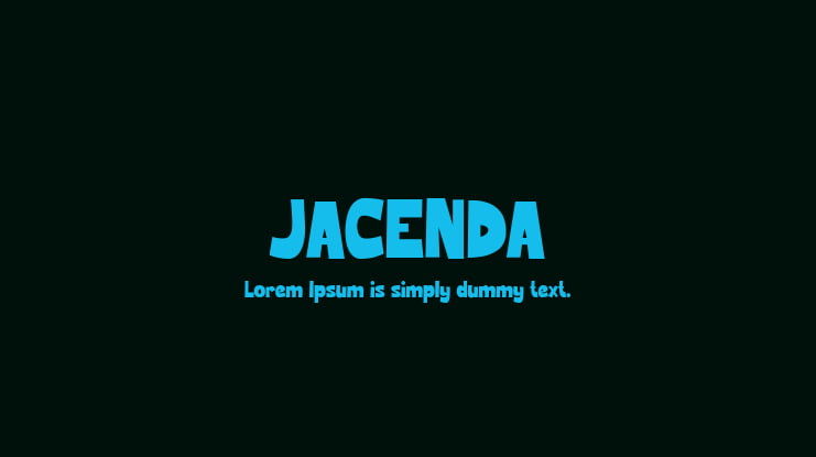 JACENDA Font