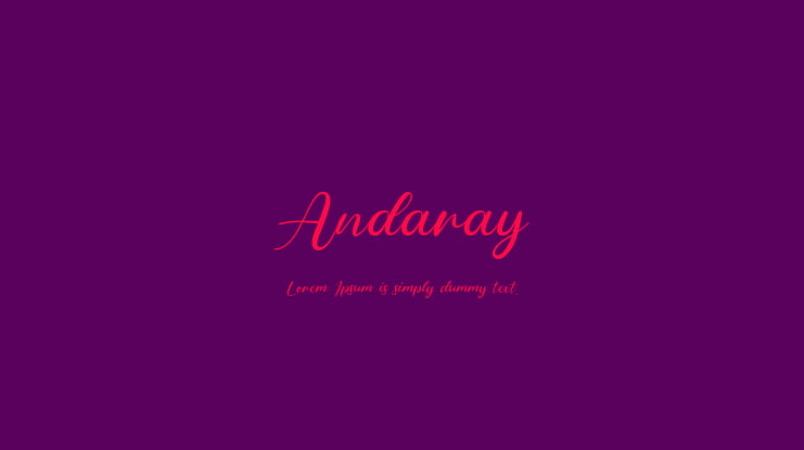 Andaray Font