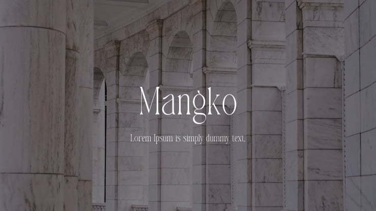 Mangko Font