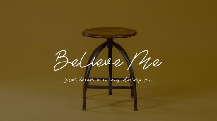 Believe Me Font