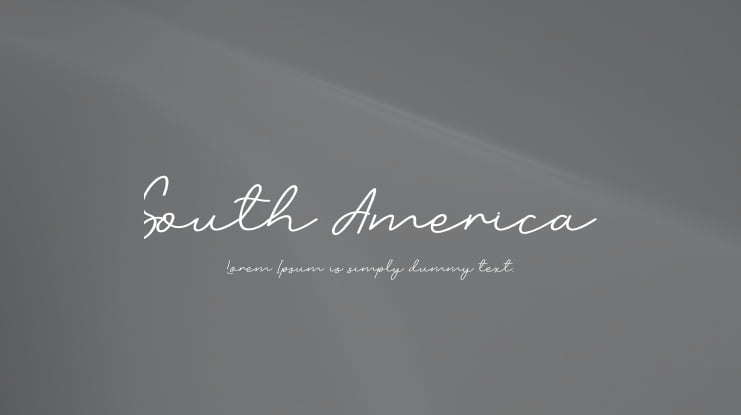 South America Font