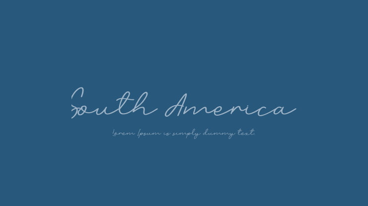 South America Font