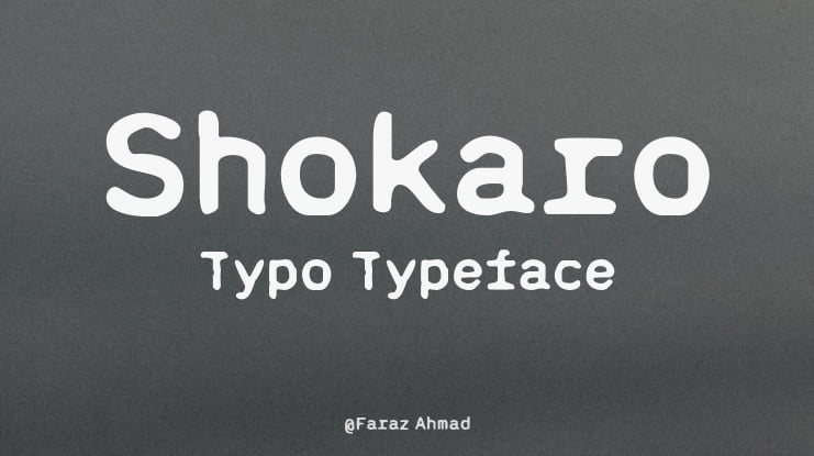 Shokaro Typo Font