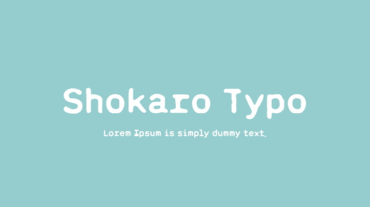 Shokaro Typo Font