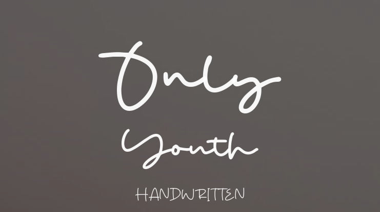 Only Youth Font