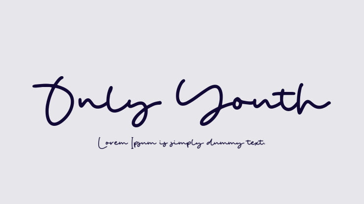 Only Youth Font