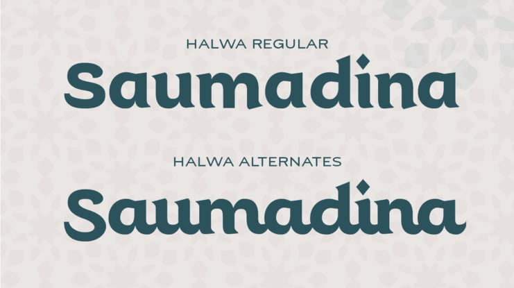 Halwa Font Family