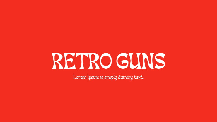 RETRO GUNS Font