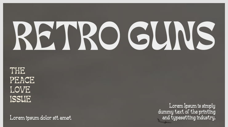 RETRO GUNS Font