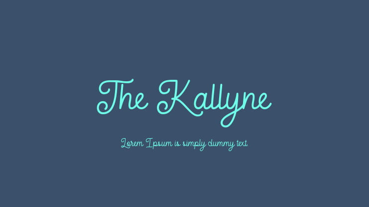 The Kallyne Font