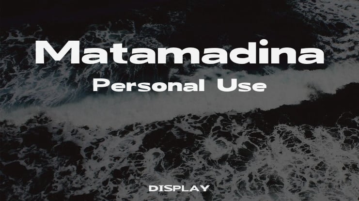 Matamadina Personal Use Font