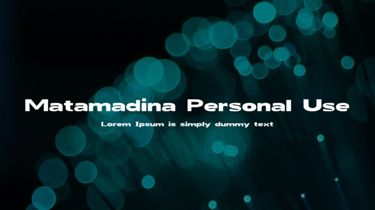 Matamadina Personal Use Font