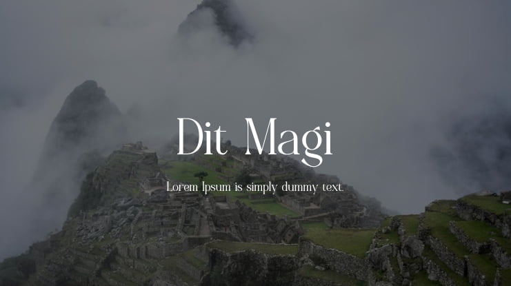 Dit Magi Font