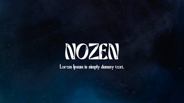 NOZEN Font