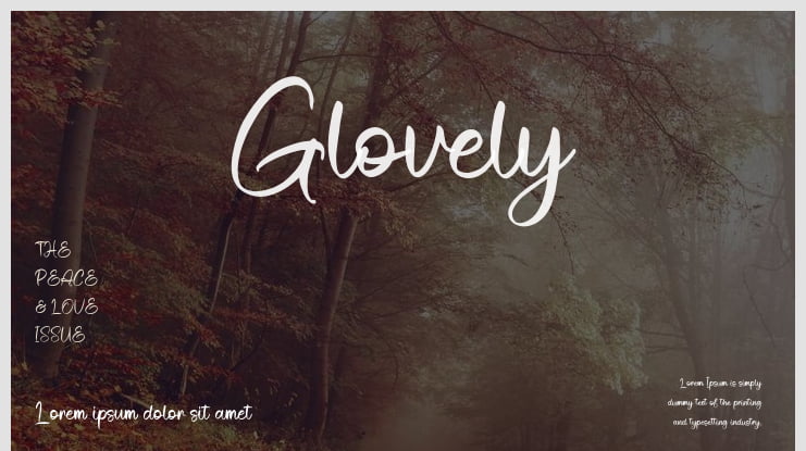 Glovely Font