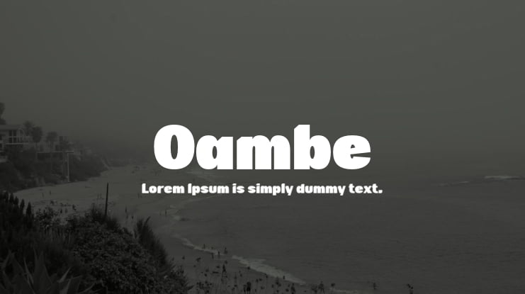 Oambe Font