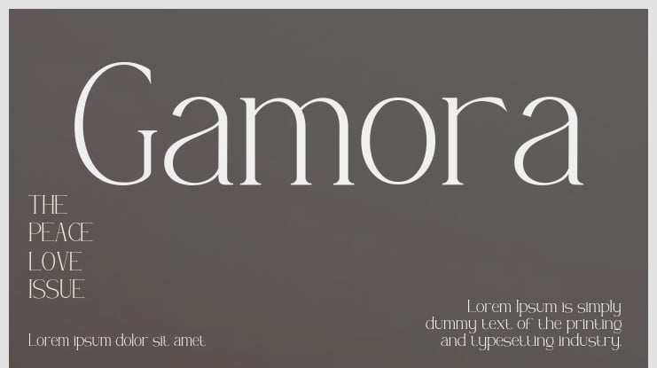 Gamora Font