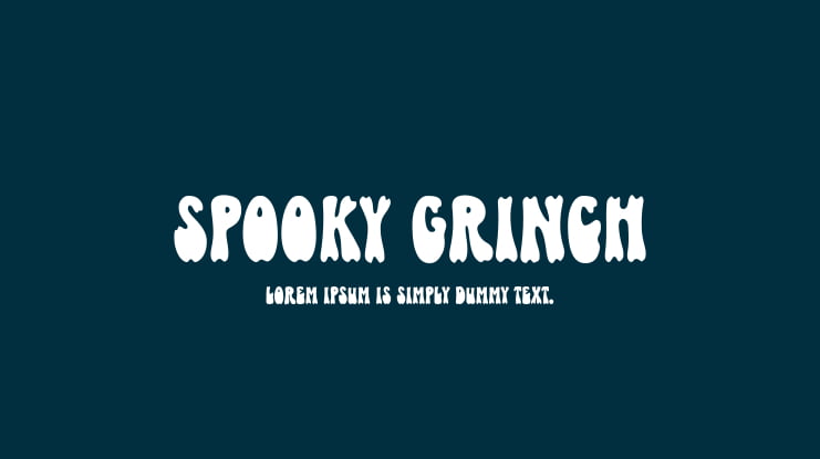 Spooky Grinch Font