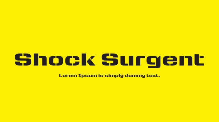 Shock Surgent Font