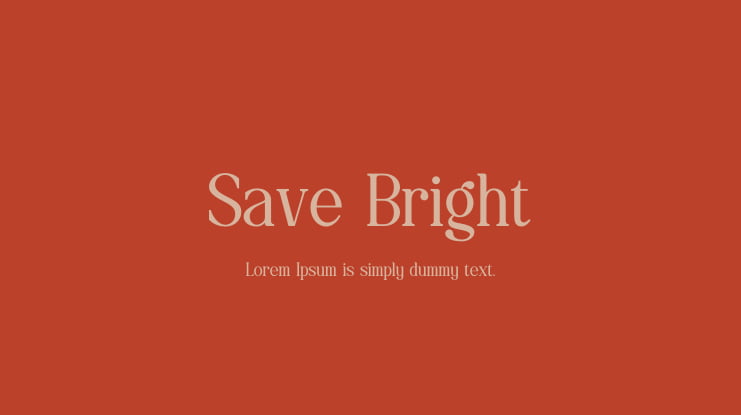 Save Bright Font