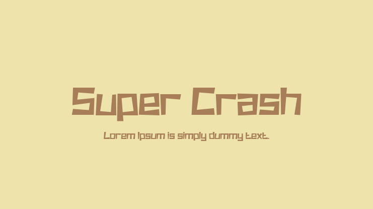 Super Crash Font