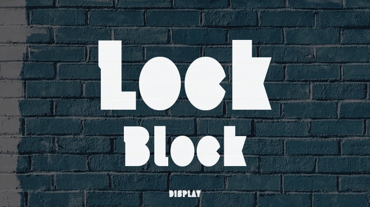 Lock Block Font Family