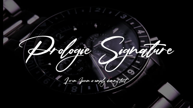 Prologie Signature Font