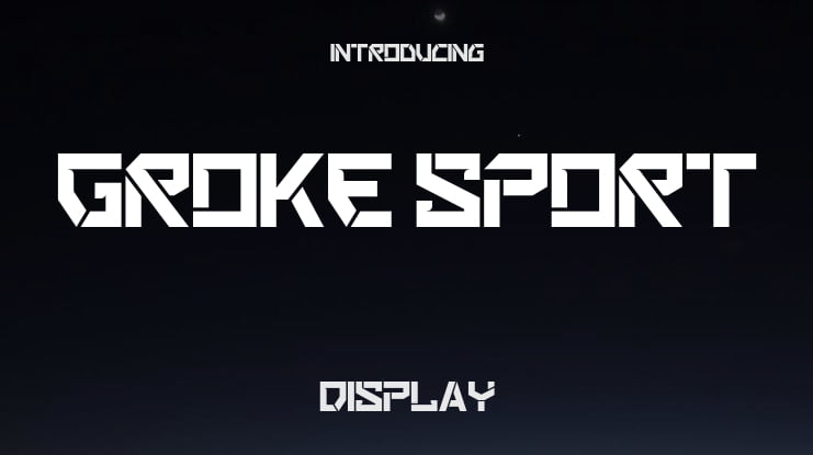 Groke Sport Font