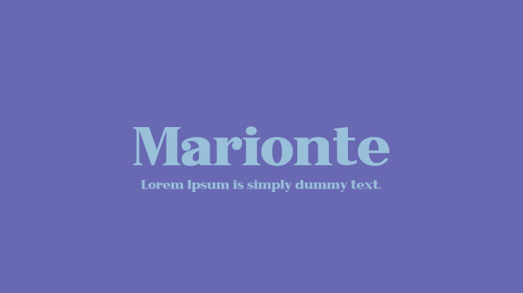 Marionte Font