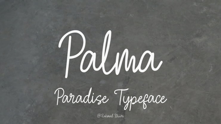 Palma Paradise Font