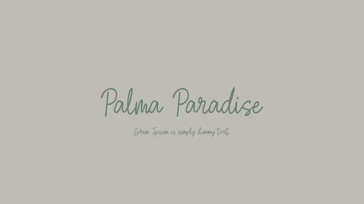 Palma Paradise Font