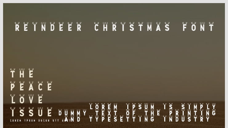 reindeer-christmas-font