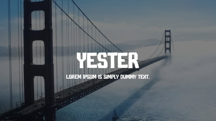 YESTER Font