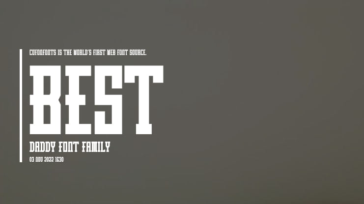 Best Daddy Font : Download Free for Desktop & Webfont