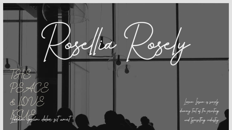 Rosellia Rosely Font