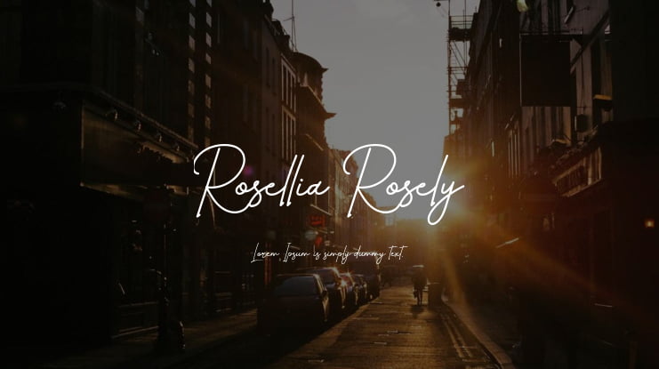 Rosellia Rosely Font