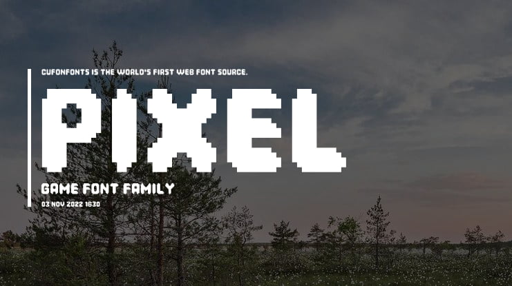 Pixel Game Font Family