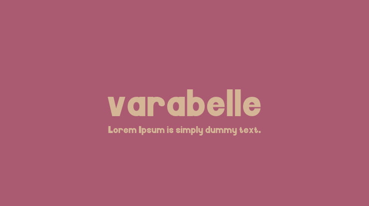 varabelle Font