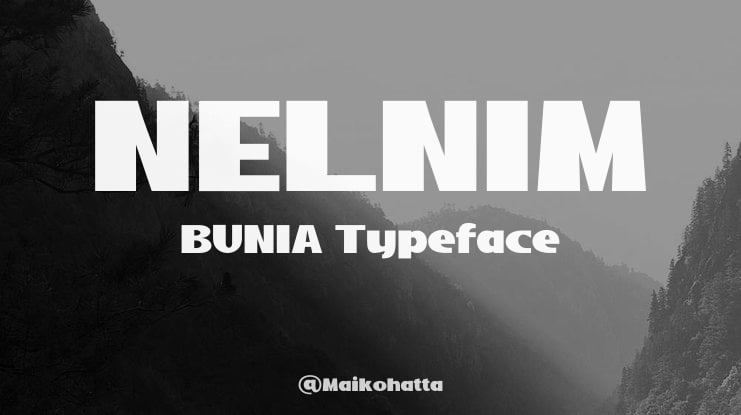 NELNIM BUNIA Font