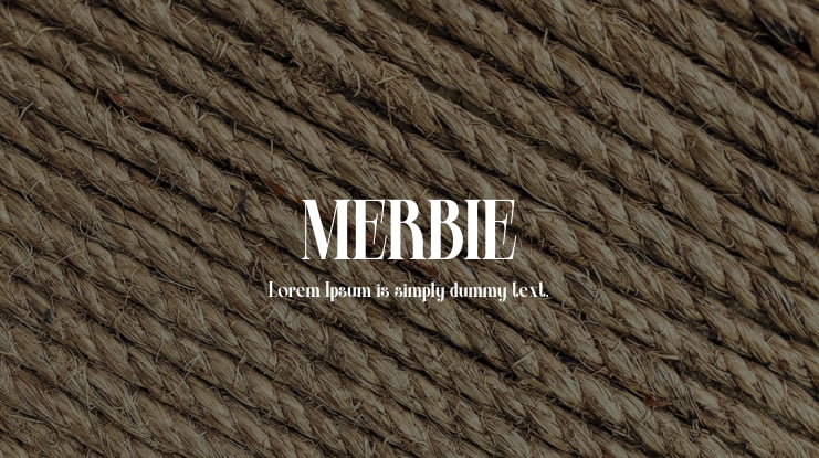 MERBIE Font