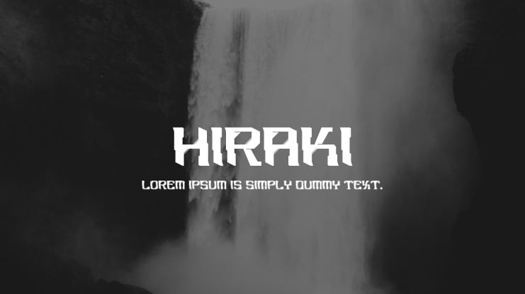 Hiraki Font