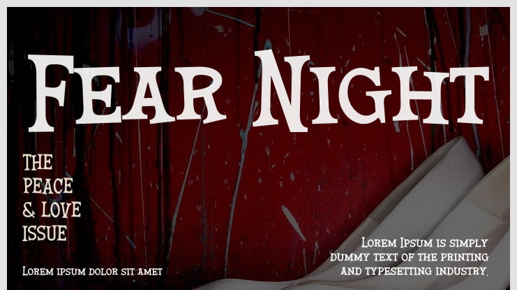 Fear Night Font