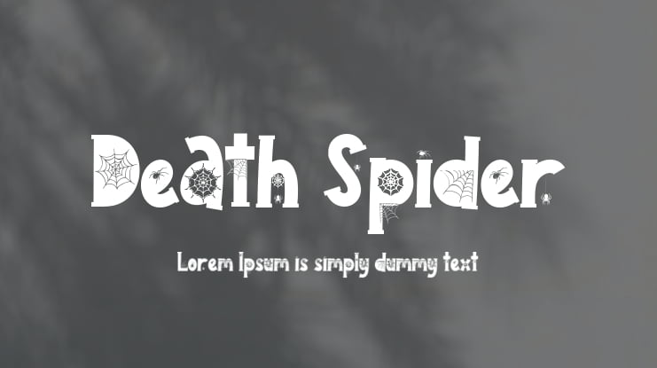 Death Spider Font