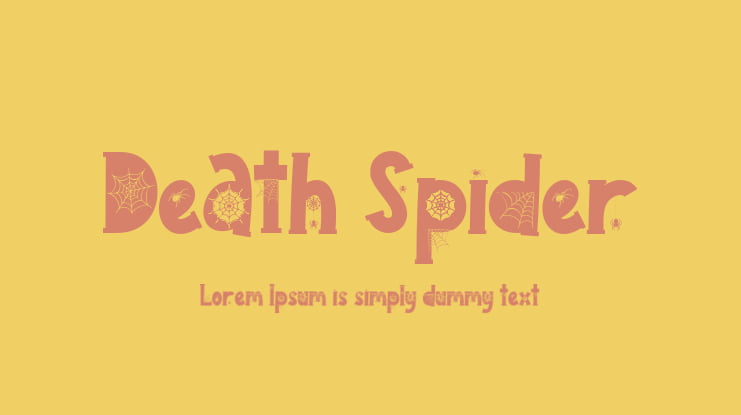 Death Spider Font