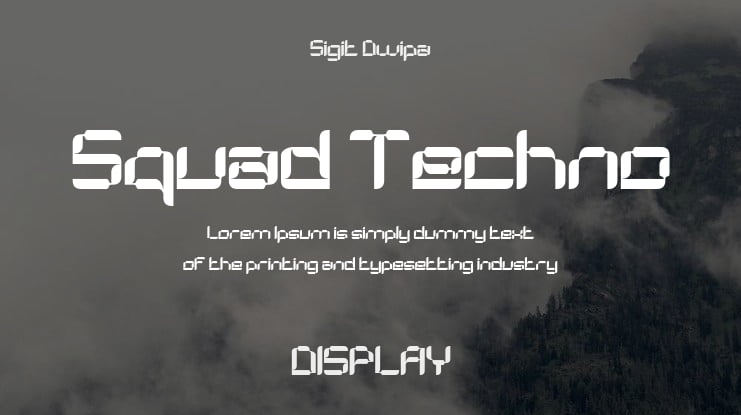 Squad Techno Font