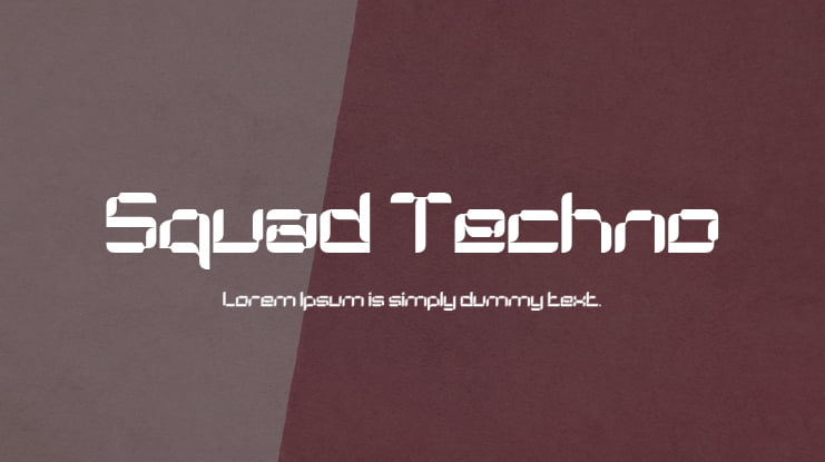 Squad Techno Font