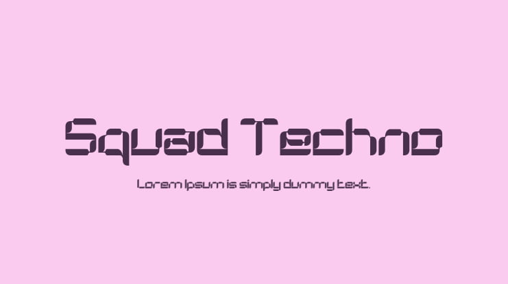 Squad Techno Font