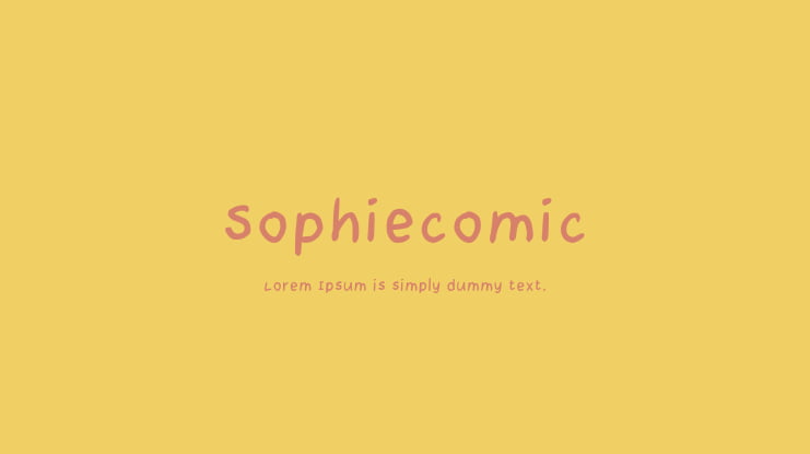 Sophiecomic Font