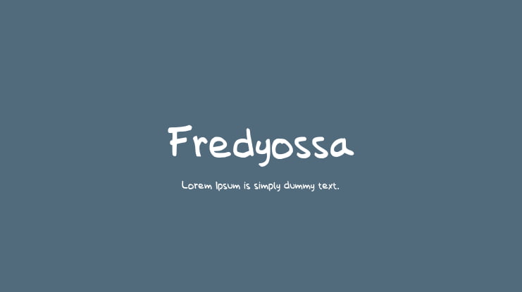 Fredyossa Font